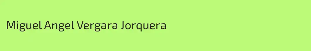 Miguel Angel Vergara Jorquera